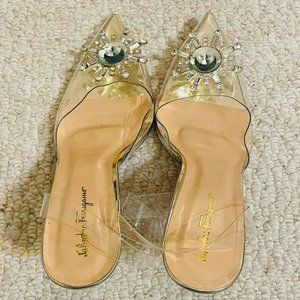 NEW CLEAR HEEL SHOES